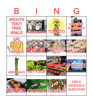 MARKET EXPLORATION BINGO! Bingo Card