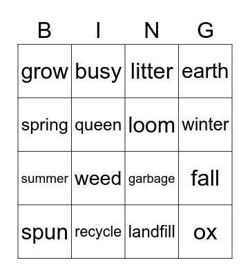 K Domains 10 & 11 Bingo Card