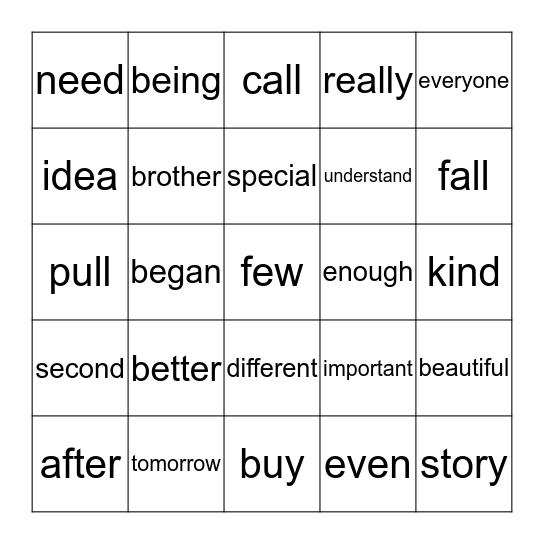 Unit 7 Week 2, Week 3, Week 4 Bingo Card
