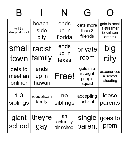 nora in america Bingo Card