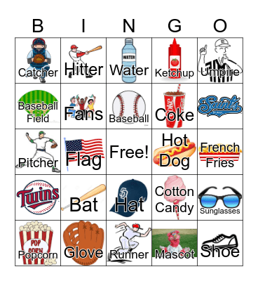 Baseball Bingo Card