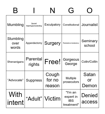 Sharlena Trial V2 Bingo Card