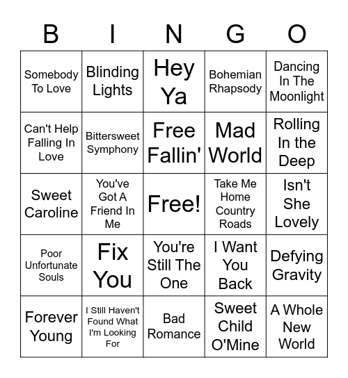 Bingo Round 3 Bingo Card