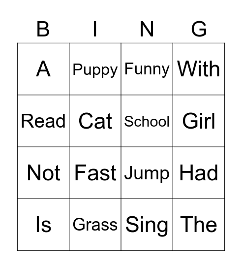 Unit 5 Bingo Card