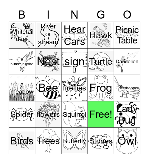 Discover the Park Scavenger Hunt Bingo Card