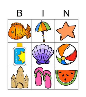 VERANO Bingo Card