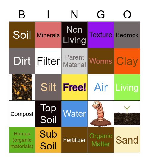 Soil Bingo Card