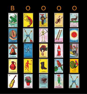 HAUNTED LOTERIA Bingo Card