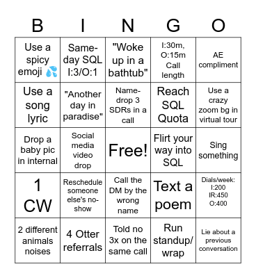 May Bingo Card