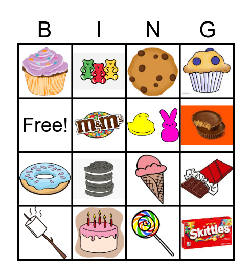 Lollipop Bingo! Bingo Card