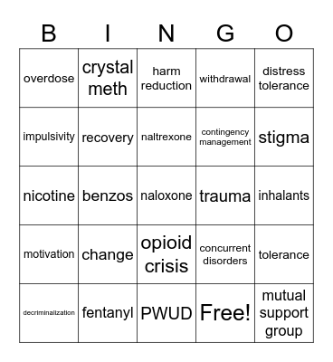 Dr. Brasch's Lecture Bingo Card