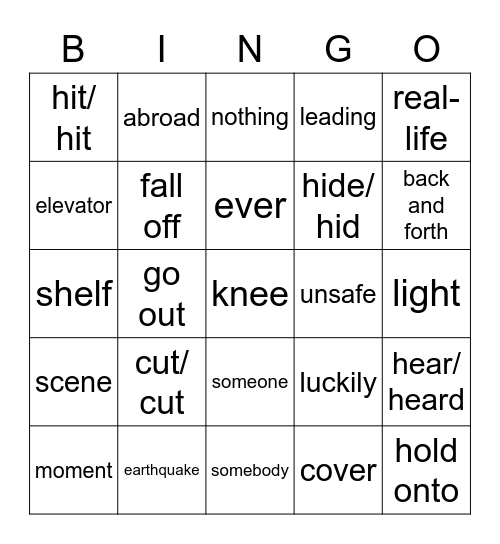 B4 L5 Dialogue Bingo Card
