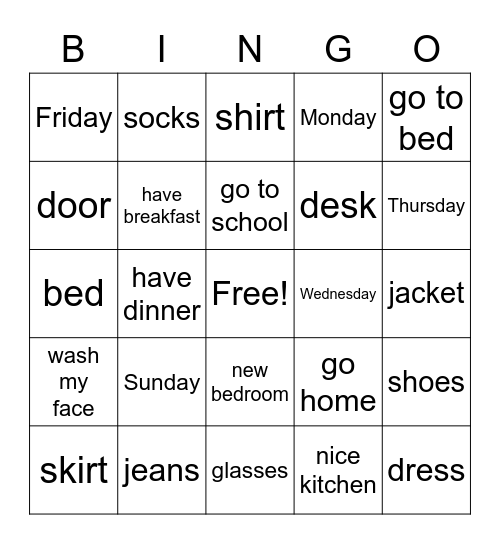 Bingo Card