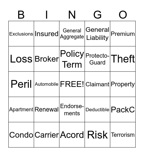 GNY Bingo Card