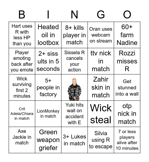 erbs Bingo Card