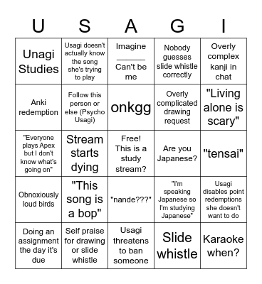 usagi_studies Bingo Card