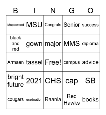 BINGO Card