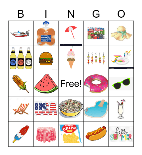 Memorial Day BINGO Card