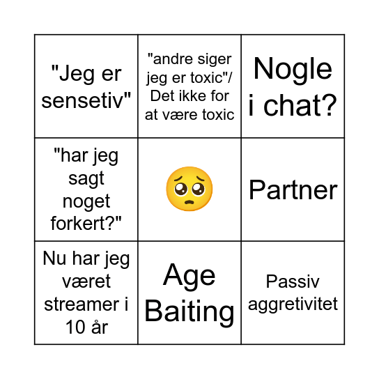 SuperGuiltyKitty Bingo Card