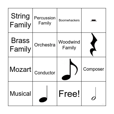 2nd Grade Bingo Card