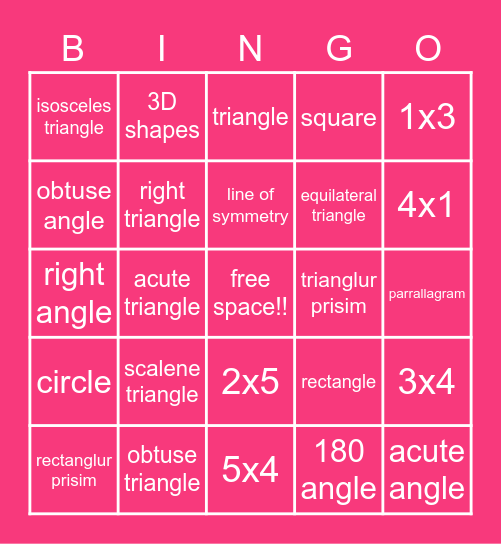 Room 25 Margo Bingo Card
