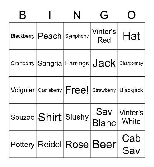 CCVW Staff Bingo Challenge Bingo Card