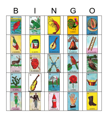 LOTERIA Bingo Card