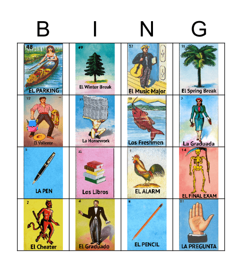 Star wars Loteria Bingo Card