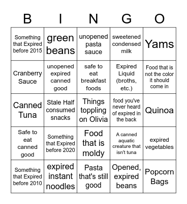 Chaotic Cabinet Bingo Card