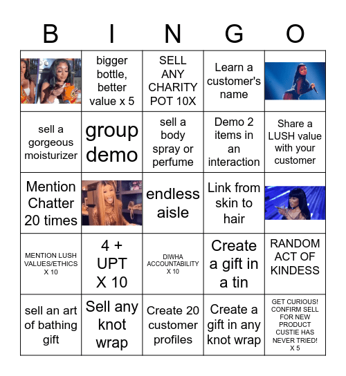 HOT GIRL SUMMER Bingo Card