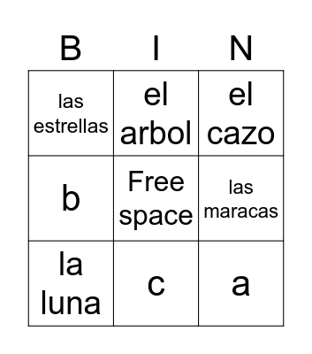 LOTERIA Bingo Card