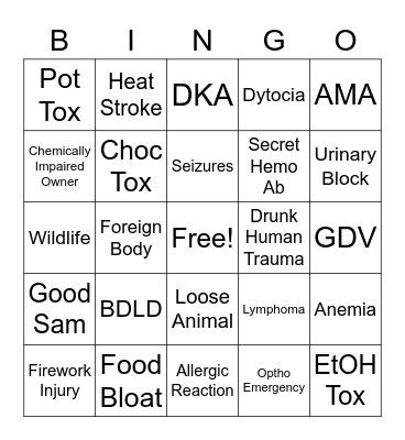 Memorial Day ECC Bingo Card