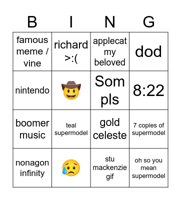 james bingo! Bingo Card