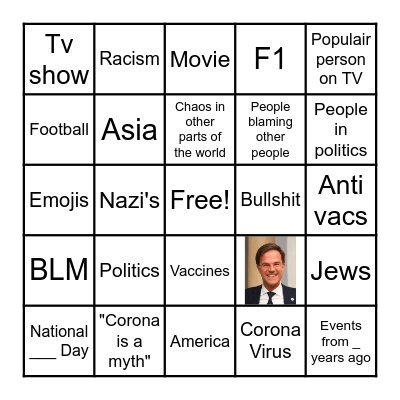 Dutch Twitter Bingo Card Bingo Card