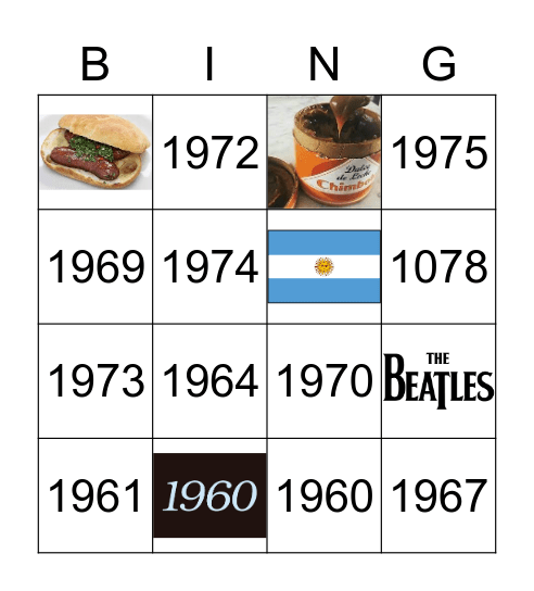 Argentina 2 Bingo Card