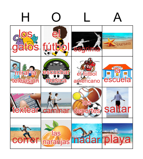 ¿Te gusta(n)....? Bingo Card