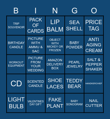 BABY SHOWER Bingo Card