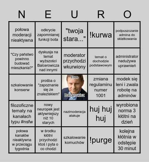 NEUROPA BINGO V.3.0 5X5 Bingo Card