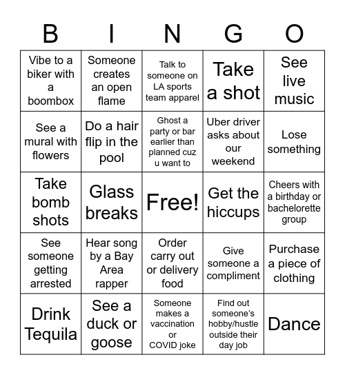 Marina Birthday Bingo Card