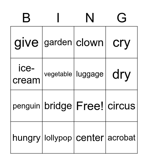 LEVEL 6 BINGO Card