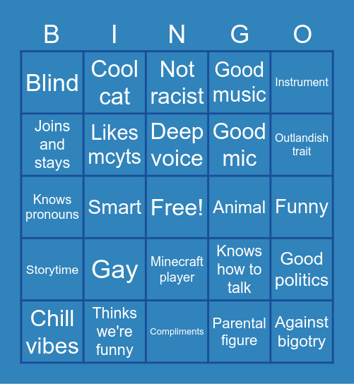 Good VC Bingo Card