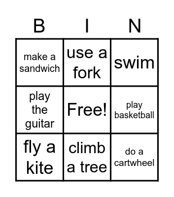 Unit 12 Vocabulary  Bingo Card