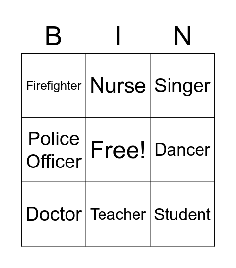 G3U4Job Bingo Card