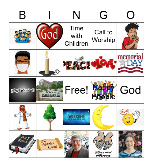 Worship Bingo Card