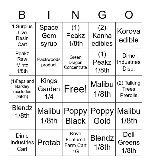 #thehigherstandard 5/30-5/31 Bingo Card