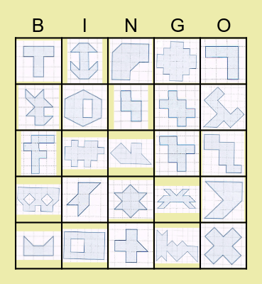 WYCINANKI I UKŁADANKI Bingo Card