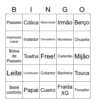 Chá da Helena Bingo Card