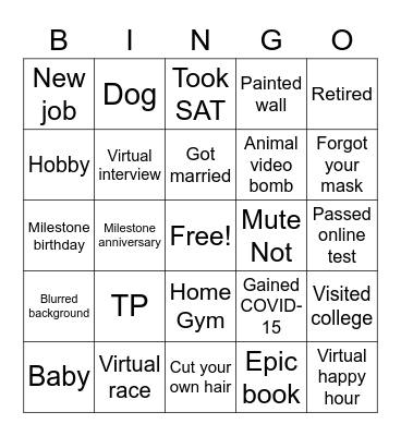 Graduation Bingo! Bingo Card