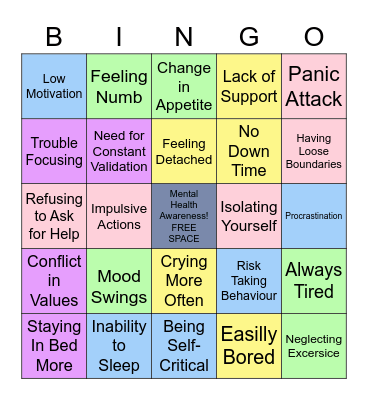 MHC: Bingo Game Bingo Card