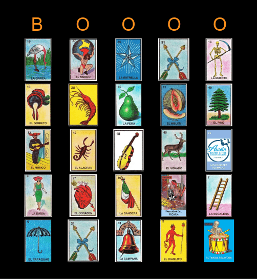 HAUNTED LOTERIA Bingo Card